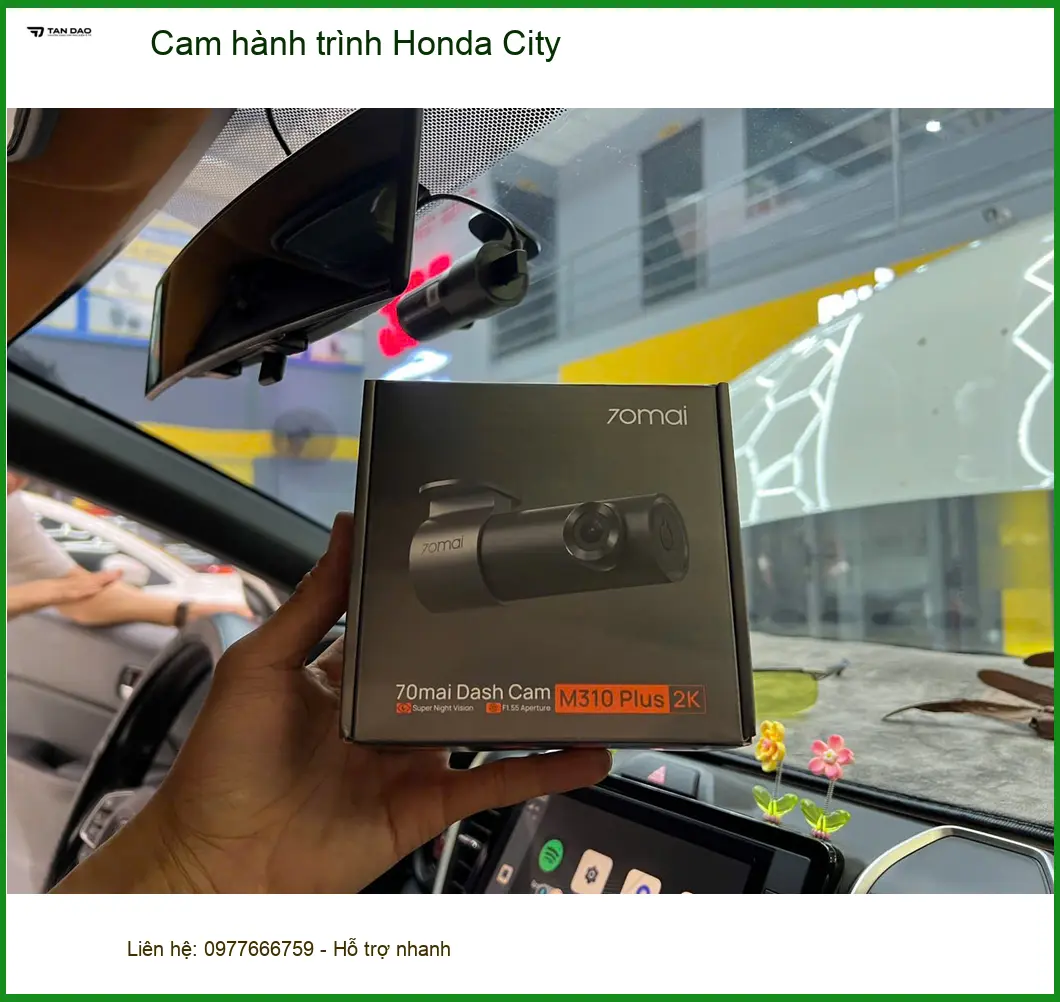 Chú Thanh lắp cam hành trình Honda City tại Củ Chi để ghi lại mọi hành trình