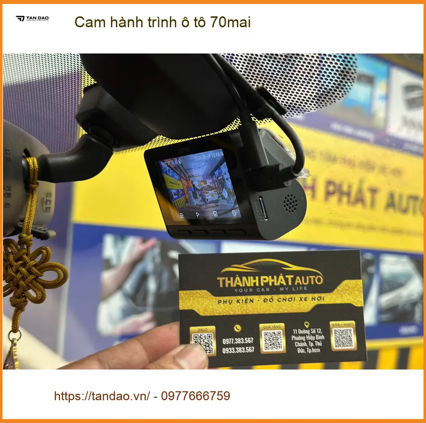 Anh Dũng lắp Cam hành trình 70mai cho Kia Sonet ở Quận 9 an toàn hơn