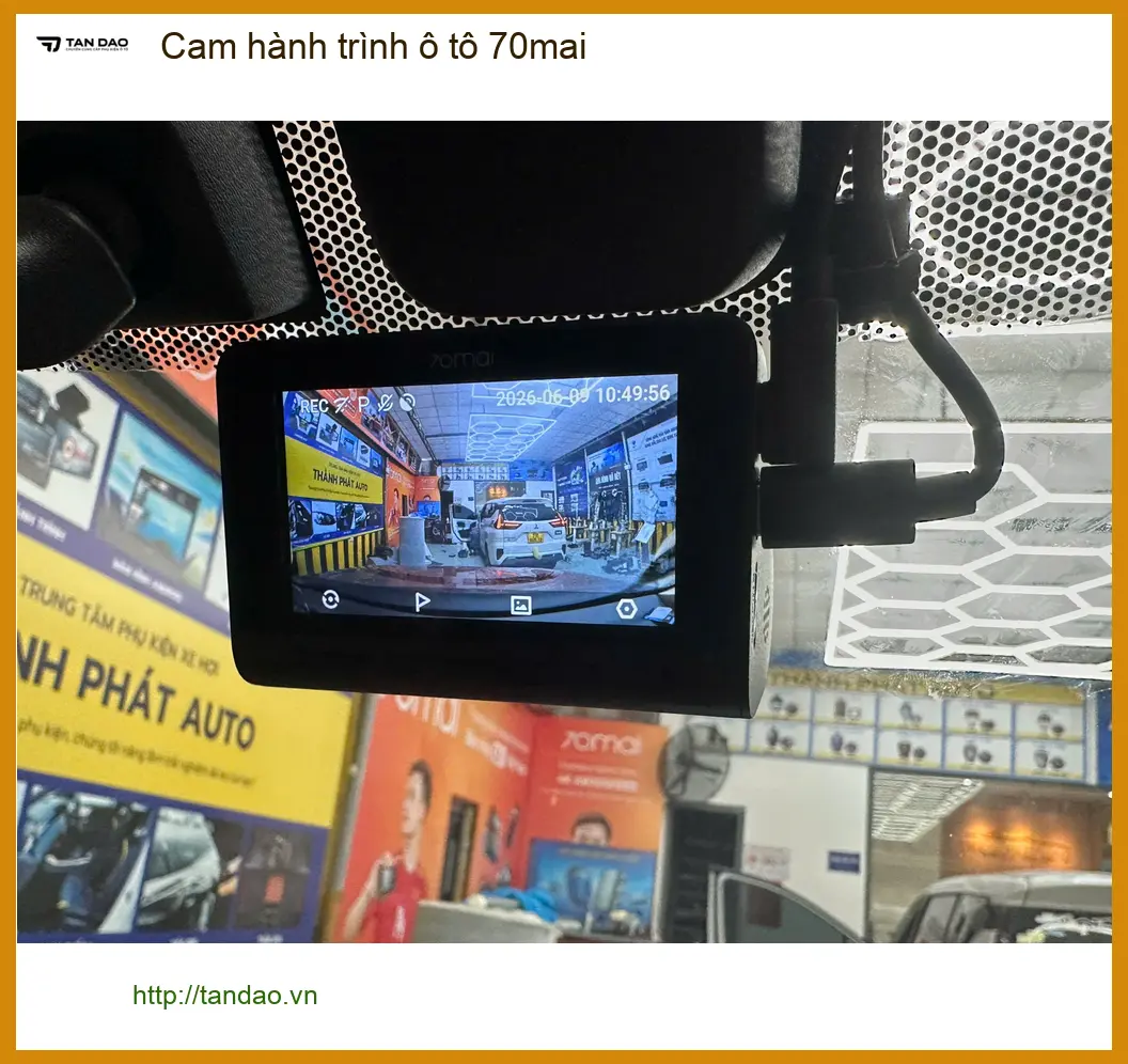 Anh Quang gắn Cam hành trình 70mai cho Toyota Vios tại Cần Giờ