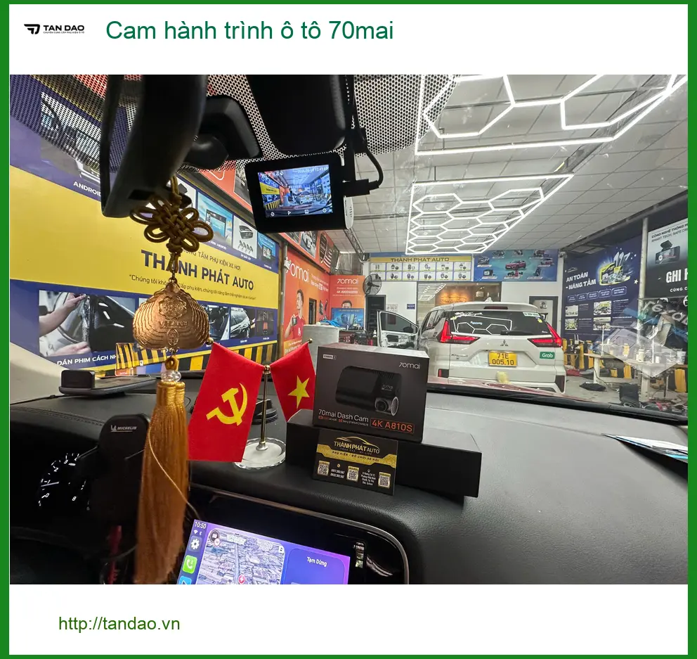 Anh Quang gắn Cam hành trình 70mai cho Toyota Vios tại Cần Giờ ảnh thực tế 3