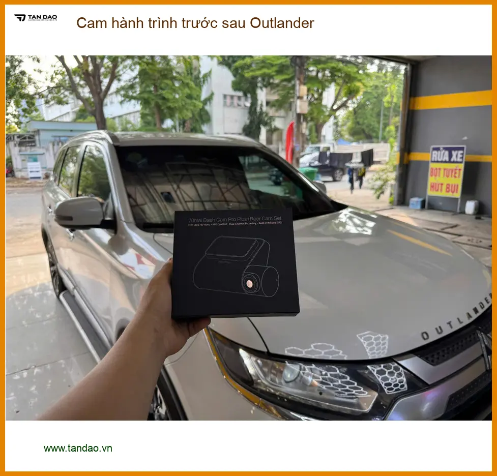 Anh Tùng lắp cam hành trình trước sau Outlander tại Nhà Bè an tâm trên mọi cung đường ảnh thực tế 5