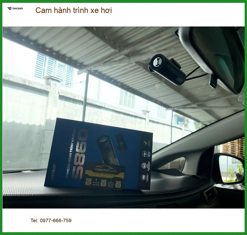 Anh Bách lắp cam hành trình xe hơi Hyundai Accent tại Hóc Môn để ghi lại cung đường. ảnh thực tế 3