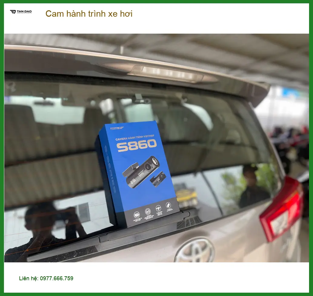 Anh Bách lắp cam hành trình xe hơi Toyota Corolla Cross tại Gò Vấp ảnh thực tế 4