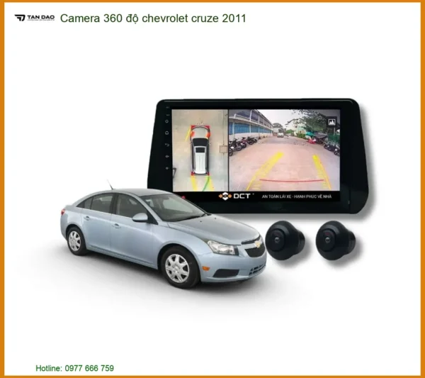 Camera 360 độ Chevrolet Cruze 2011 - Địa Chỉ Lắp Đặt Chính Hãng TPHCM