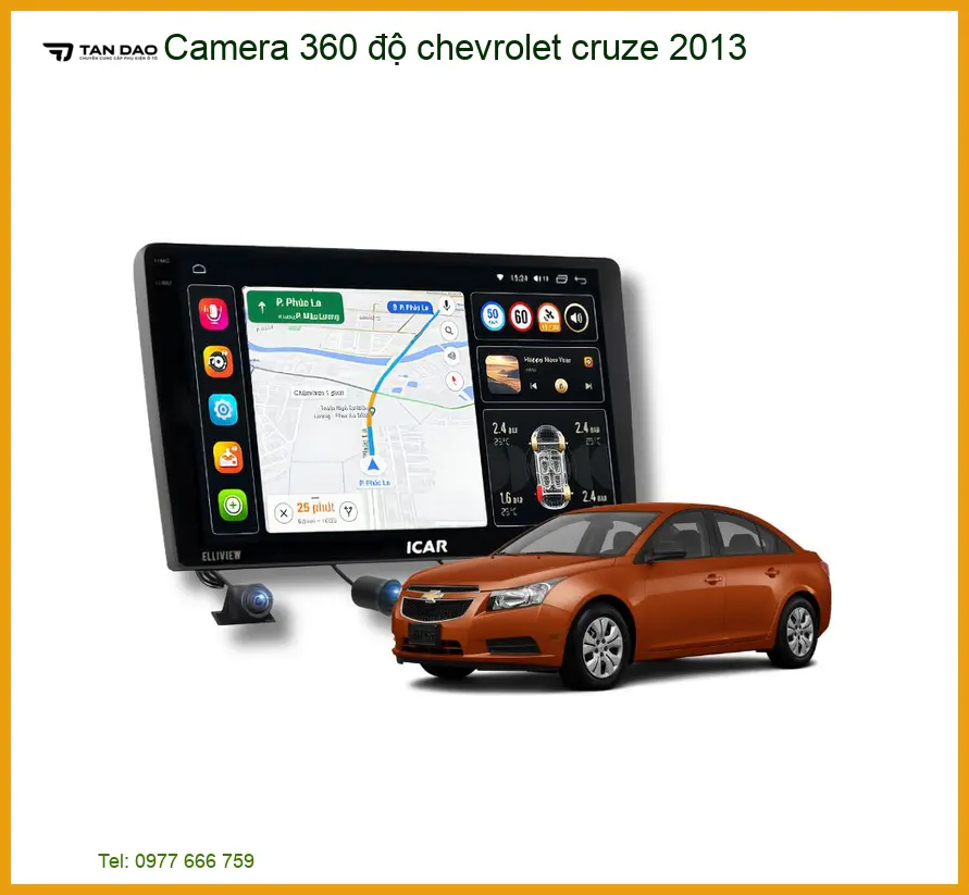 Camera 360 độ Chevrolet Cruze 2013 - Trung Tâm Lắp Đặt Chính Hãng TPHCM