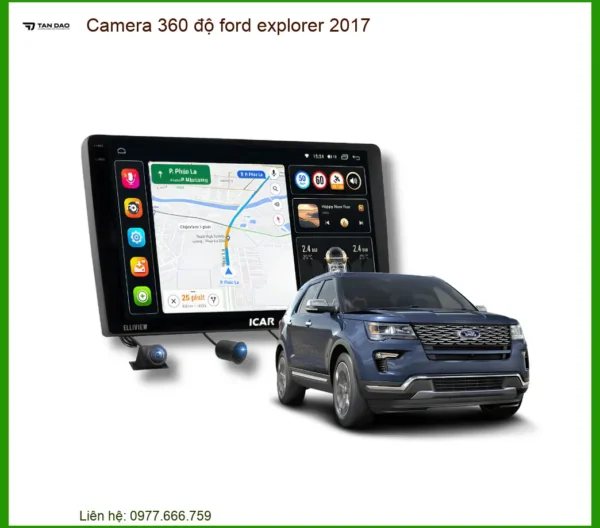 Camera 360 độ Ford Explorer 2017 - Địa Chỉ Lắp Đặt Uy Tín Nhất TPHCM