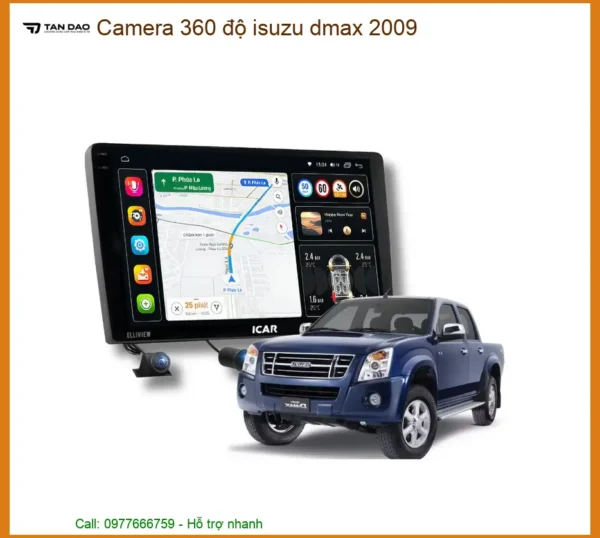 Camera 360 độ Isuzu Dmax 2009 - Trung Tâm Nâng Cấp Chính Hãng TPHCM
