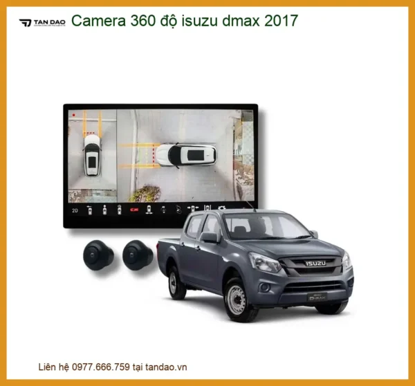 Camera 360 độ Isuzu Dmax 2017 - Địa Chỉ Lắp Đặt Uy Tín TPHCM