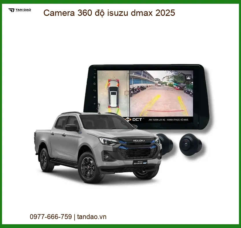 Hệ Thống Camera 360 độ Isuzu Dmax - Địa Chỉ Lắp Đặt Chính Hãng TPHCM