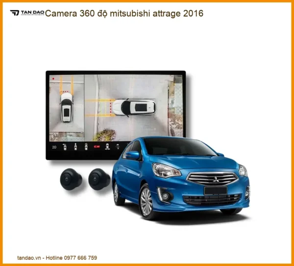 Camera 360 độ Mitsubishi Attrage 2016 - Trung Tâm Lắp Đặt Uy Tín TPHCM