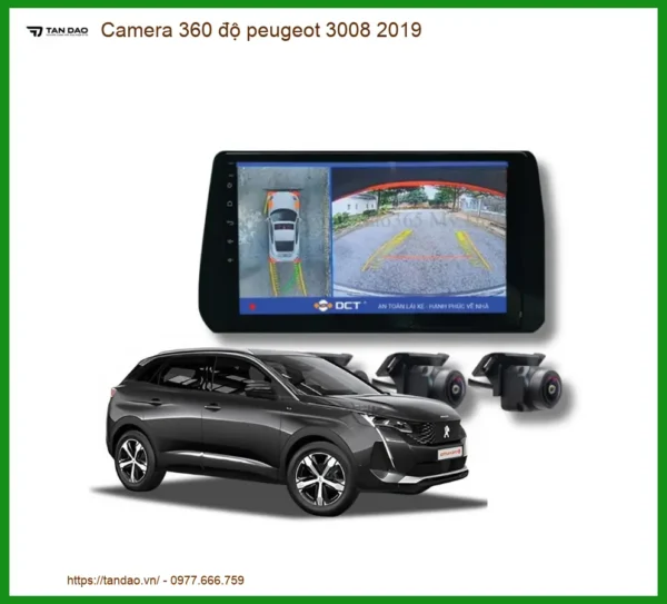 Camera 360 Độ Peugeot 3008 2019 - Trung Tâm Lắp Đặt Uy Tín TPHCM