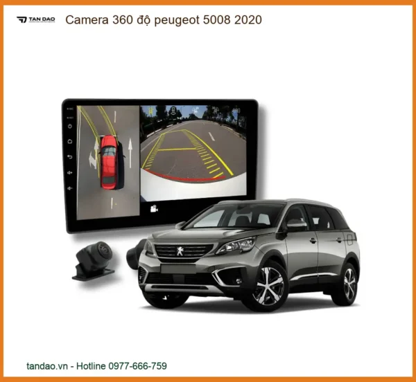 Camera 360 độ Peugeot 5008 2020 - Địa Chỉ Lắp Đặt Uy Tín TPHCM