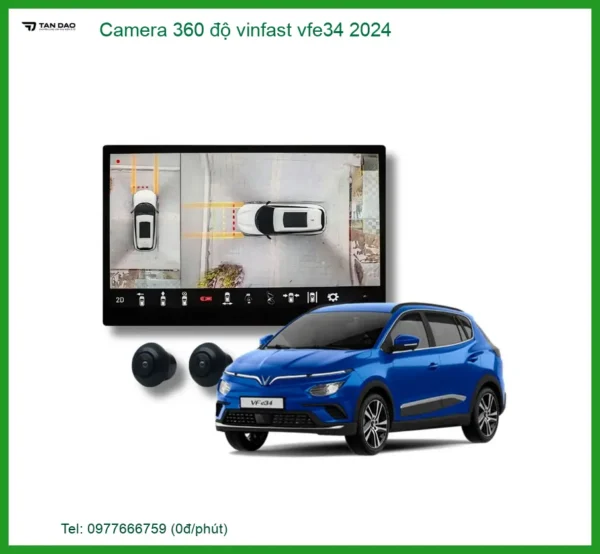 Camera 360 độ Vinfast VF e34 2024 - Địa Chỉ Lắp Đặt Chính Hãng TPHCM
