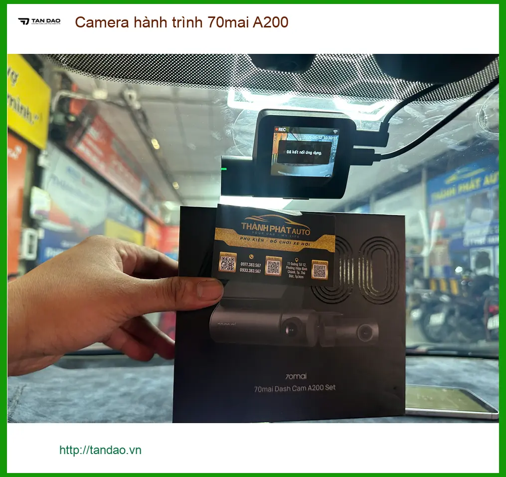 Chú Thắng lắp Camera hành trình 70mai A200 tại Cần Giờ cho Suzuki XL7 ảnh thực tế 2