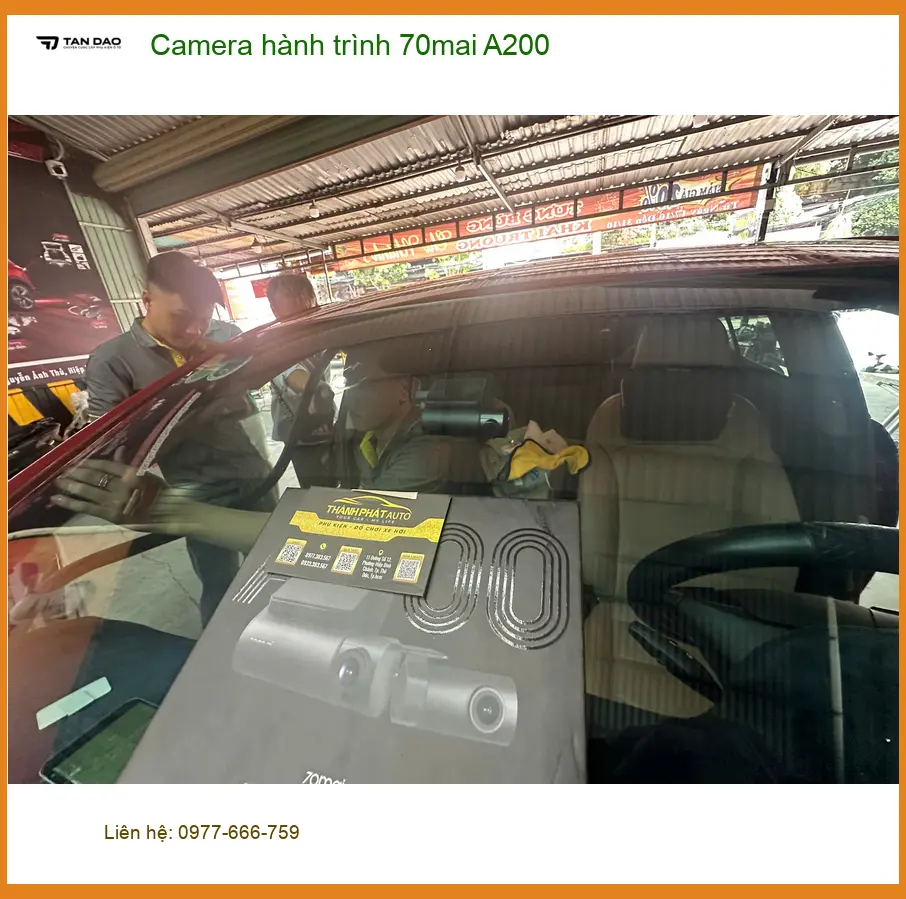 Chú Thắng lắp Camera hành trình 70mai A200 tại Cần Giờ cho Suzuki XL7 ảnh thực tế 3