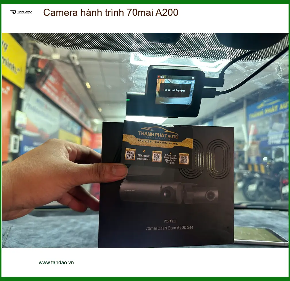 Anh Minh lắp Camera hành trình 70mai A200 cho Toyota Cross tại Quận 7 ảnh thực tế 2