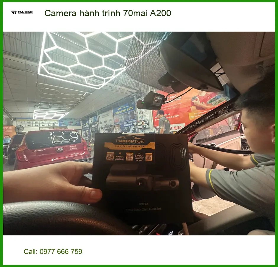 Anh Minh lắp Camera hành trình 70mai A200 cho Toyota Cross tại Quận 7 ảnh thực tế 3