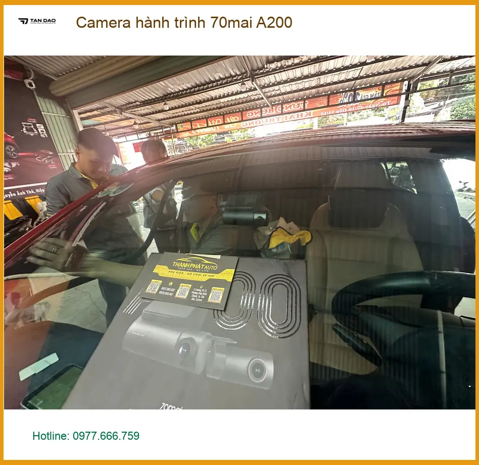 Anh Minh lắp Camera hành trình 70mai A200 cho Toyota Cross tại Quận 7 ảnh thực tế 4