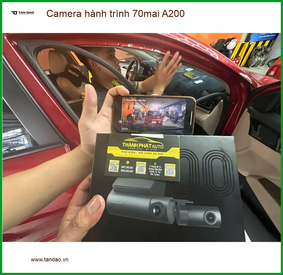 Anh Minh lắp Camera hành trình 70mai A200 cho Toyota Cross tại Quận 7 ảnh thực tế 5