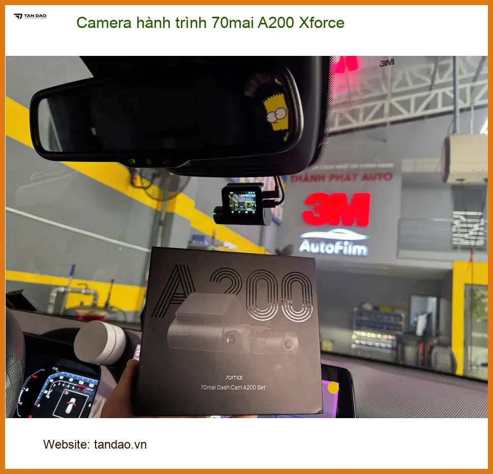 Lắp Camera hành trình 70mai A200 Xforce uy tín tại Quận Phú Nhuận ảnh thực tế 3