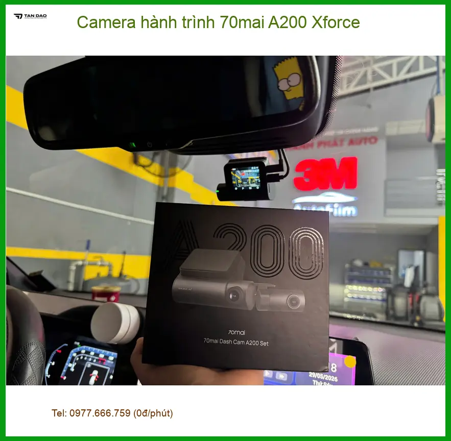 Lắp Camera hành trình 70mai A200 Xforce uy tín tại Quận Phú Nhuận ảnh thực tế 4