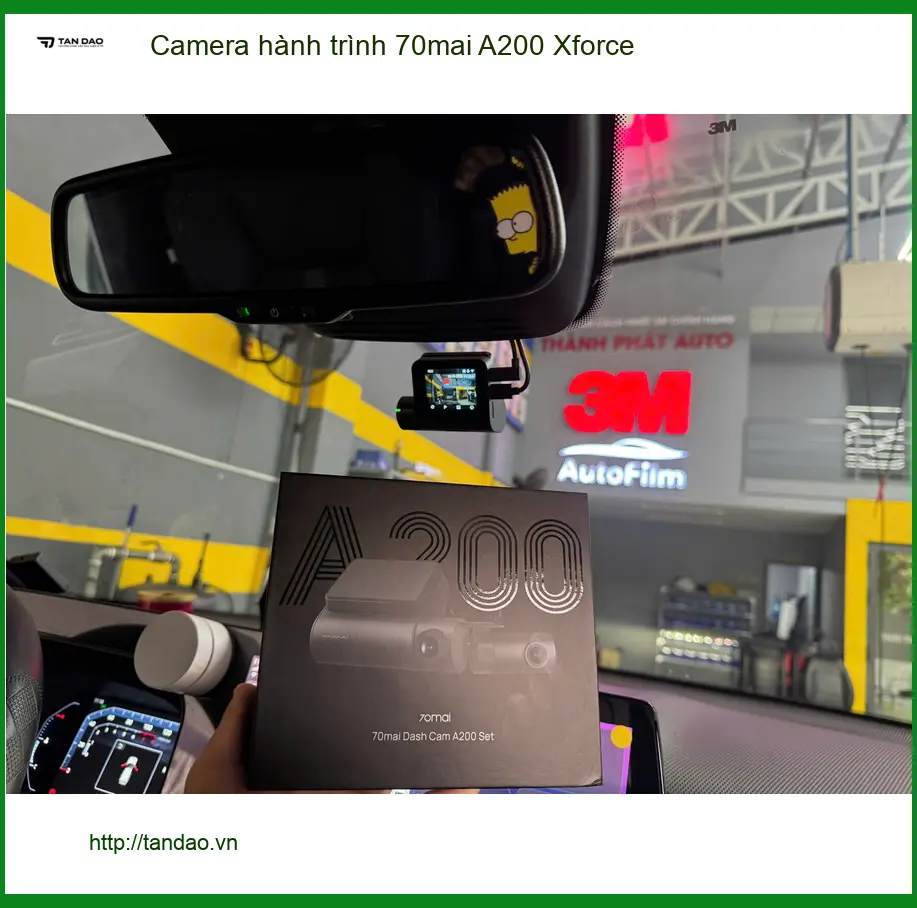 Lắp Camera hành trình 70mai A200 Xforce chính hãng Quận Huyện Củ Chi ảnh thực tế 4