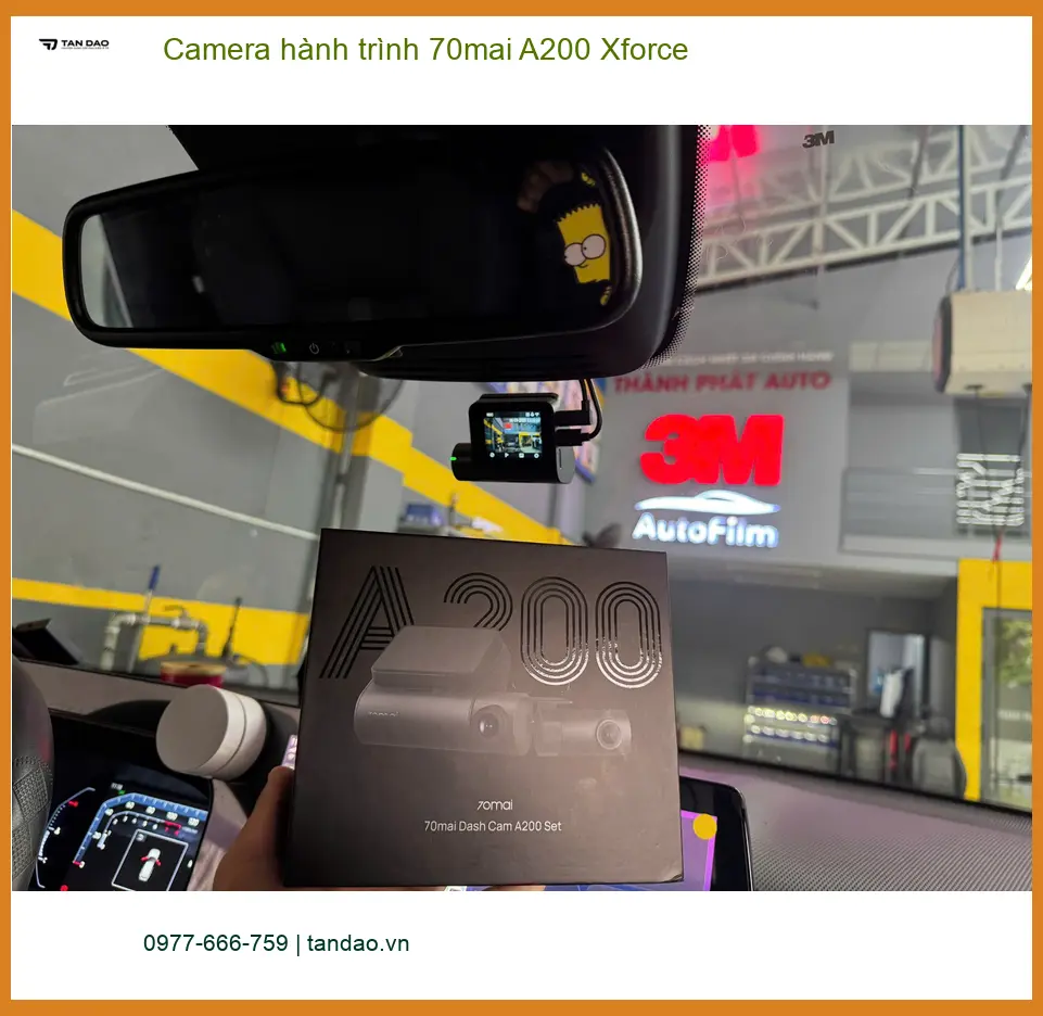Anh Đạt lắp Camera hành trình 70mai A200 Xforce MG5 Quận Huyện Nhà Bè ảnh thực tế 3