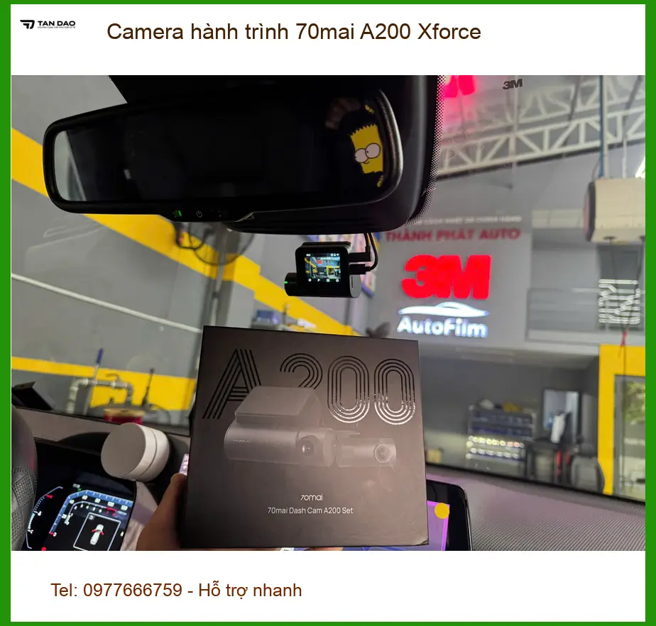 Cô Bích lắp Camera hành trình 70mai A200 Xforce cho Kia K3 ở Quận Bình Tân ảnh thực tế 4
