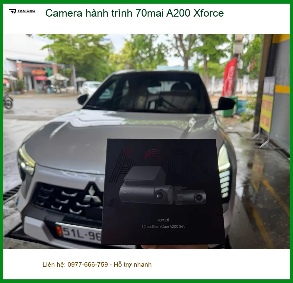Anh Tùng lắp Camera hành trình 70mai A200 Xforce Quận Gò Vấp uy tín ảnh thực tế 3