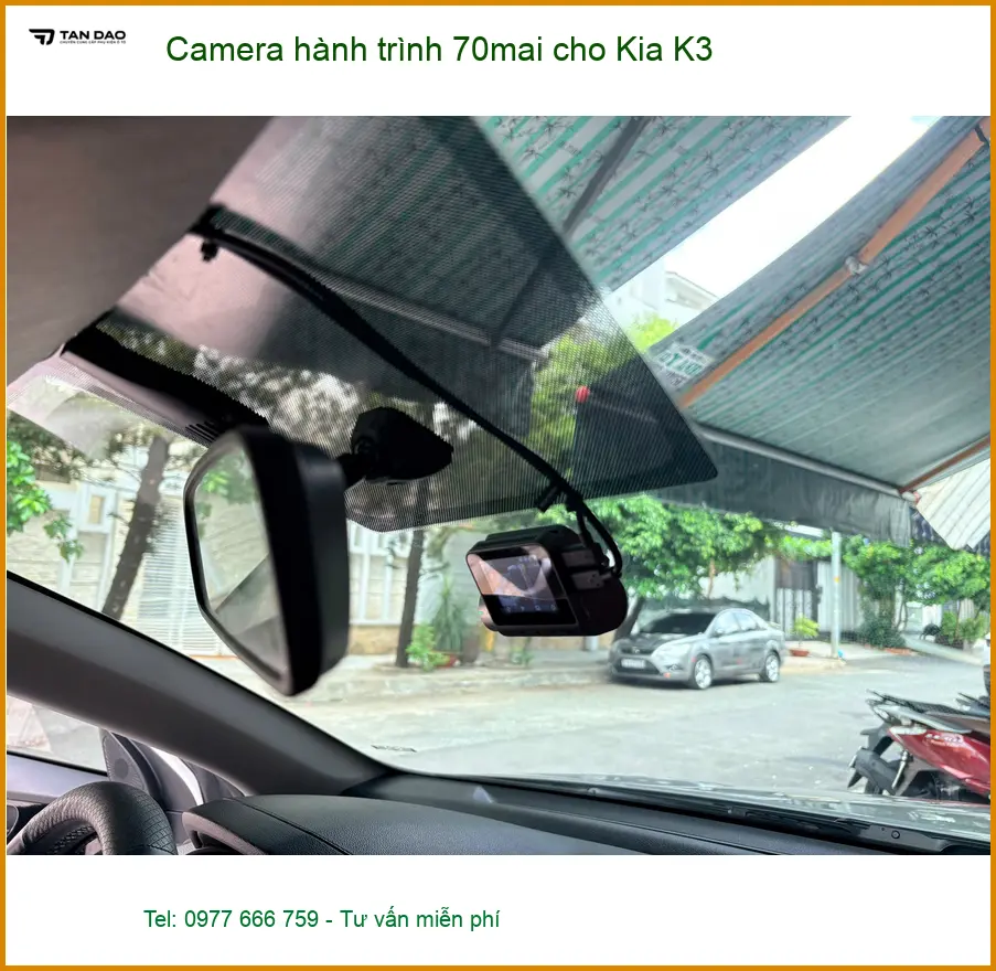 Anh Nhật lắp Camera hành trình 70mai cho Kia K3 Quận 10 để an toàn hơn