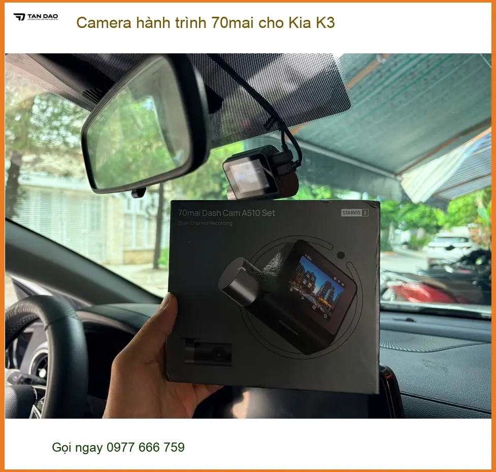 Anh Nhật lắp Camera hành trình 70mai cho Kia K3 Quận 10 để an toàn hơn ảnh thực tế 4