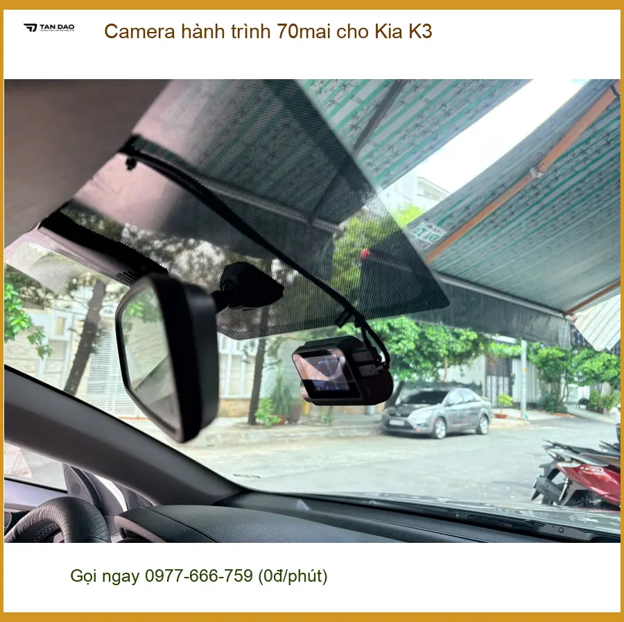 Anh Minh lắp Camera hành trình 70mai cho Kia K3 tại Quận Gò Vấp để yên tâm di chuyển ảnh thực tế 3
