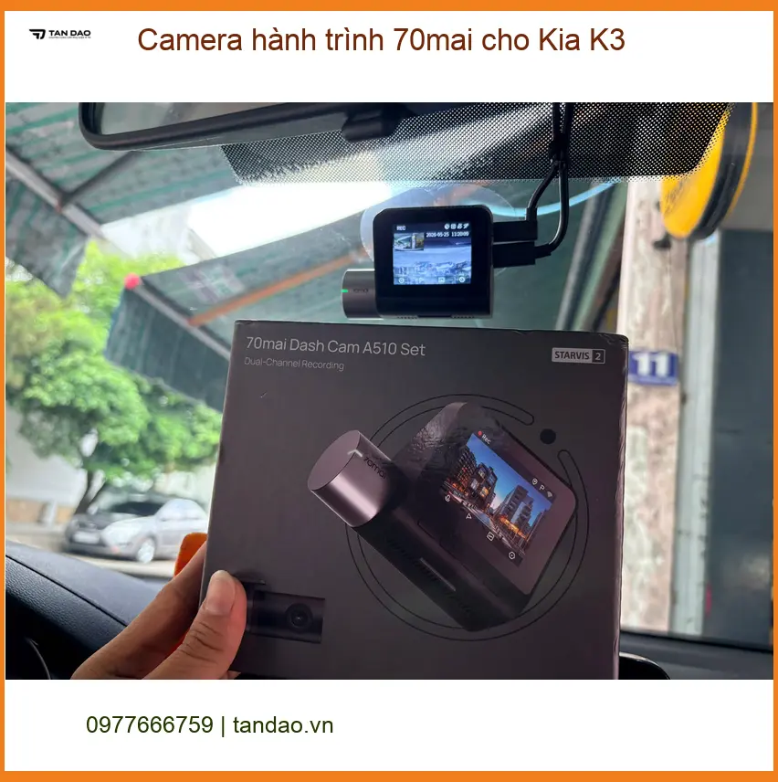 Chị Thảo lắp Camera hành trình 70mai cho Kia K3 Quận 11 để lái xe an toàn. ảnh thực tế 2