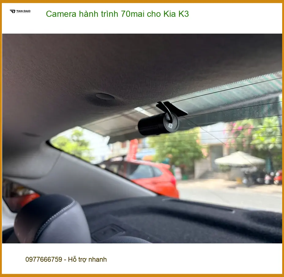 Chị Thảo lắp Camera hành trình 70mai cho Kia K3 Quận 11 để lái xe an toàn. ảnh thực tế 4