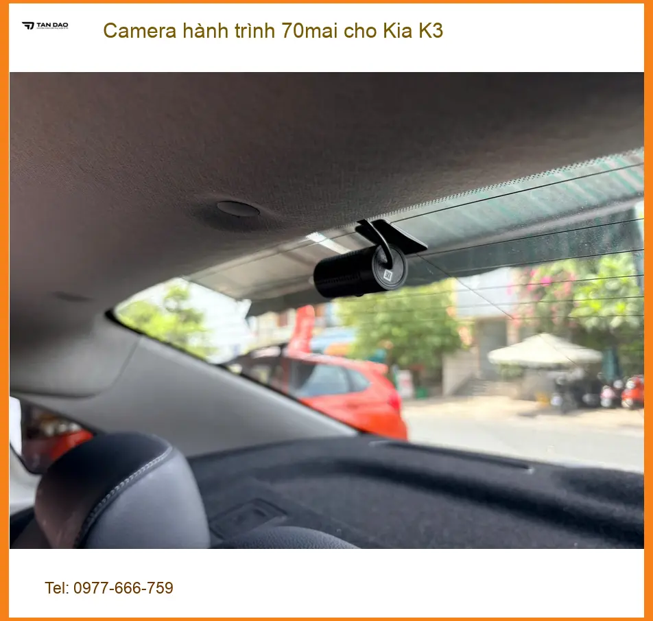 Chị Thảo lắp Camera hành trình 70mai cho Kia K3 Quận 11 để lái xe an toàn. ảnh thực tế 5