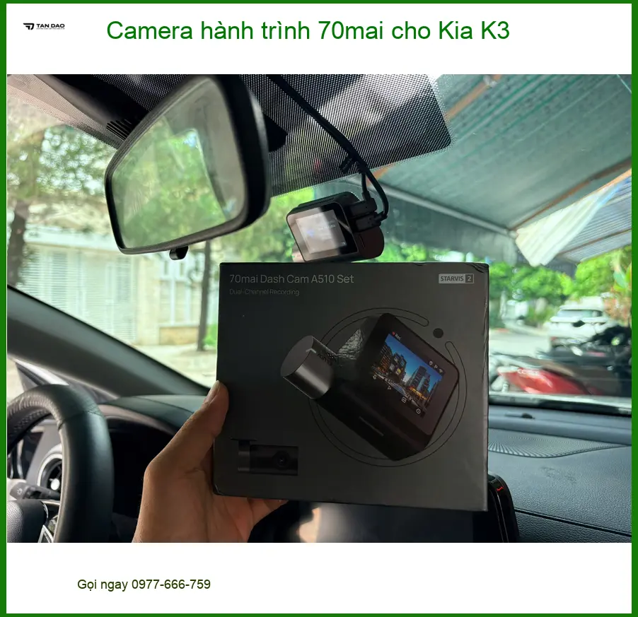 Anh Bách lắp Camera hành trình 70mai cho Kia K3 Quận Tân Phú ghi lại lộ trình ảnh thực tế 3