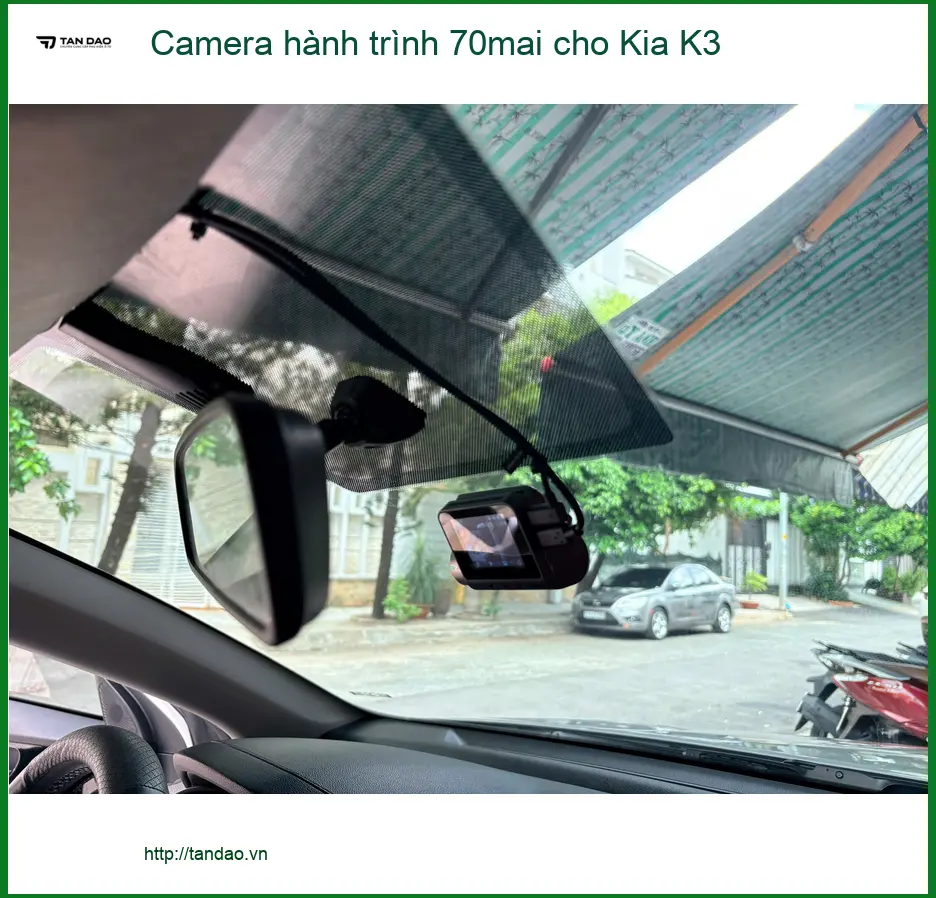 Chị Mai lắp Camera hành trình 70mai cho Kia K3 tại Cần Giờ ảnh thực tế 3