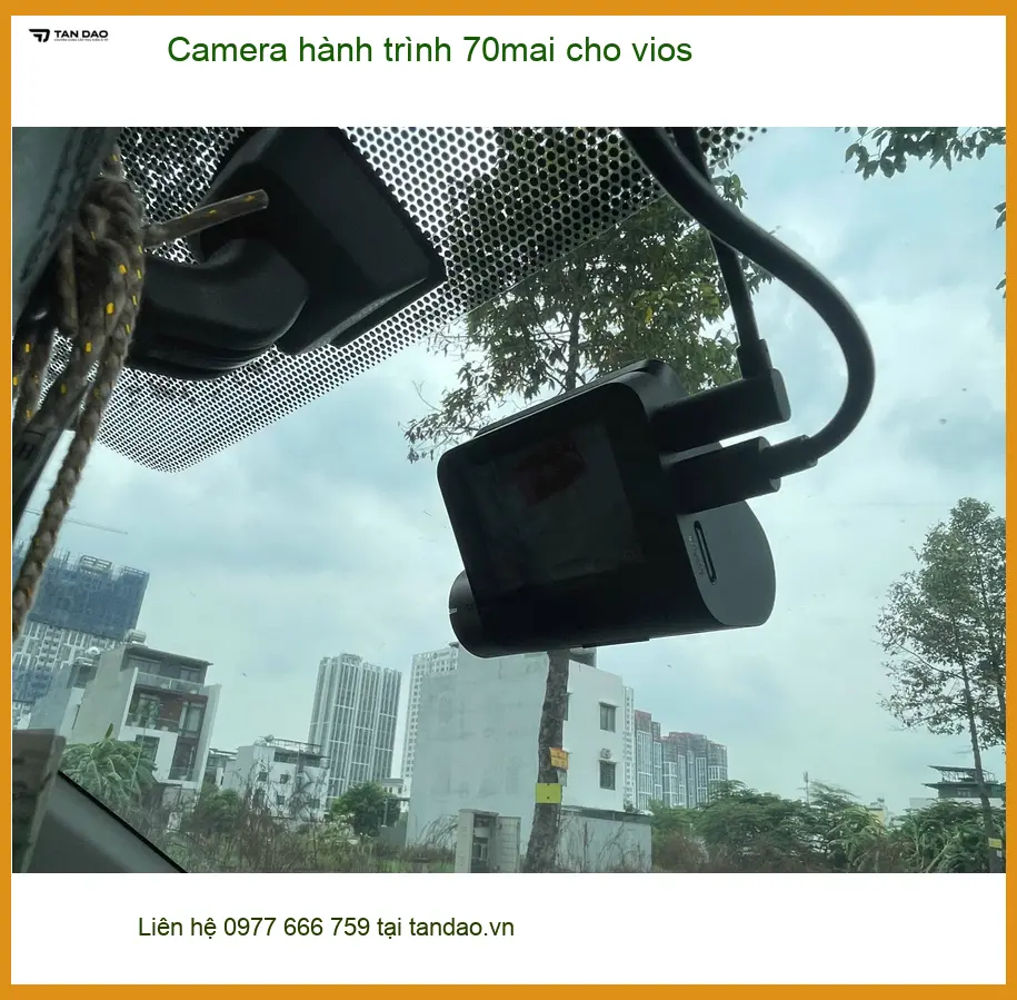 Anh Khải lắp Camera hành trình 70mai cho Vios Quận 1 tránh rủi ro va chạm ảnh thực tế 2