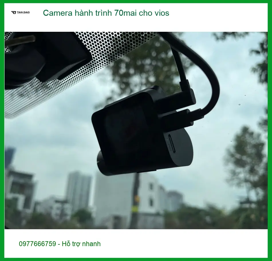 Chị Thảo lắp camera hành trình 70mai cho Vios tại Quận 9 để an tâm hơn khi lái xe ảnh thực tế 3
