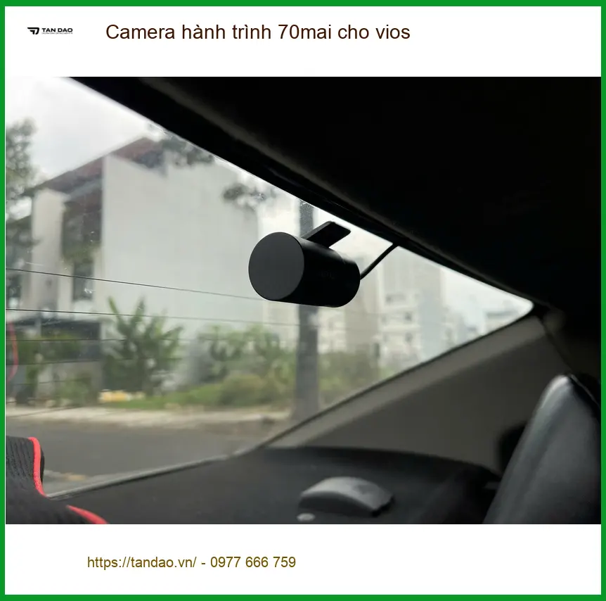 Chị Thảo lắp camera hành trình 70mai cho Vios tại Quận 9 để an tâm hơn khi lái xe ảnh thực tế 4