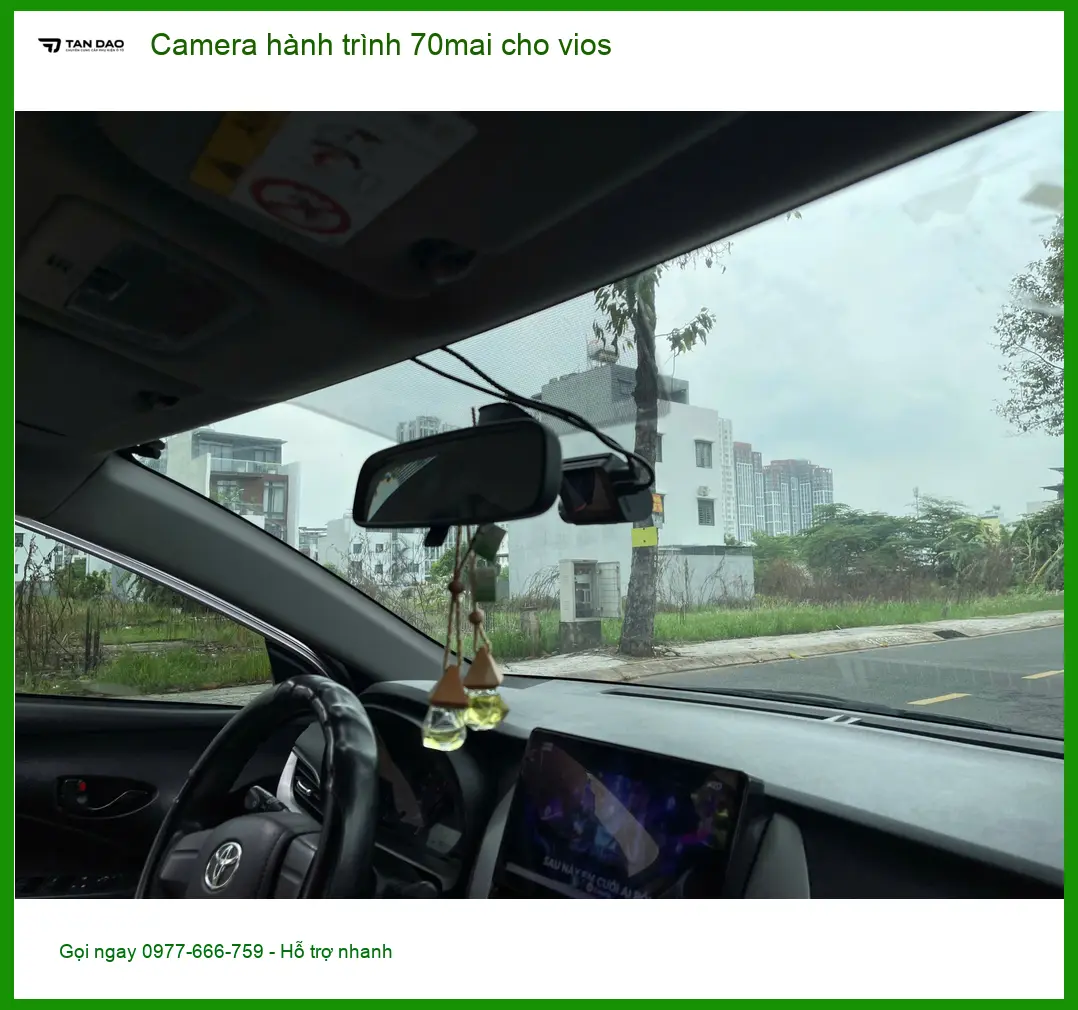 Anh Tú lắp Camera hành trình 70mai cho Vios tại Quận Tân Bình ảnh thực tế 2