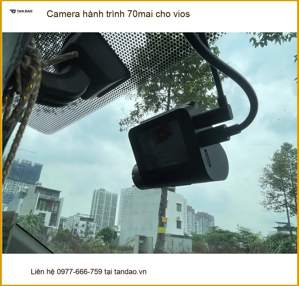 Anh Khải lắp Camera hành trình 70mai cho Vios tại Hóc Môn để an tâm lái xe đường dài
