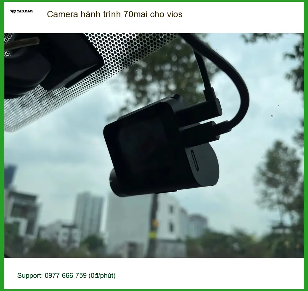 Anh Khải lắp Camera hành trình 70mai cho Vios tại Hóc Môn để an tâm lái xe đường dài ảnh thực tế 2