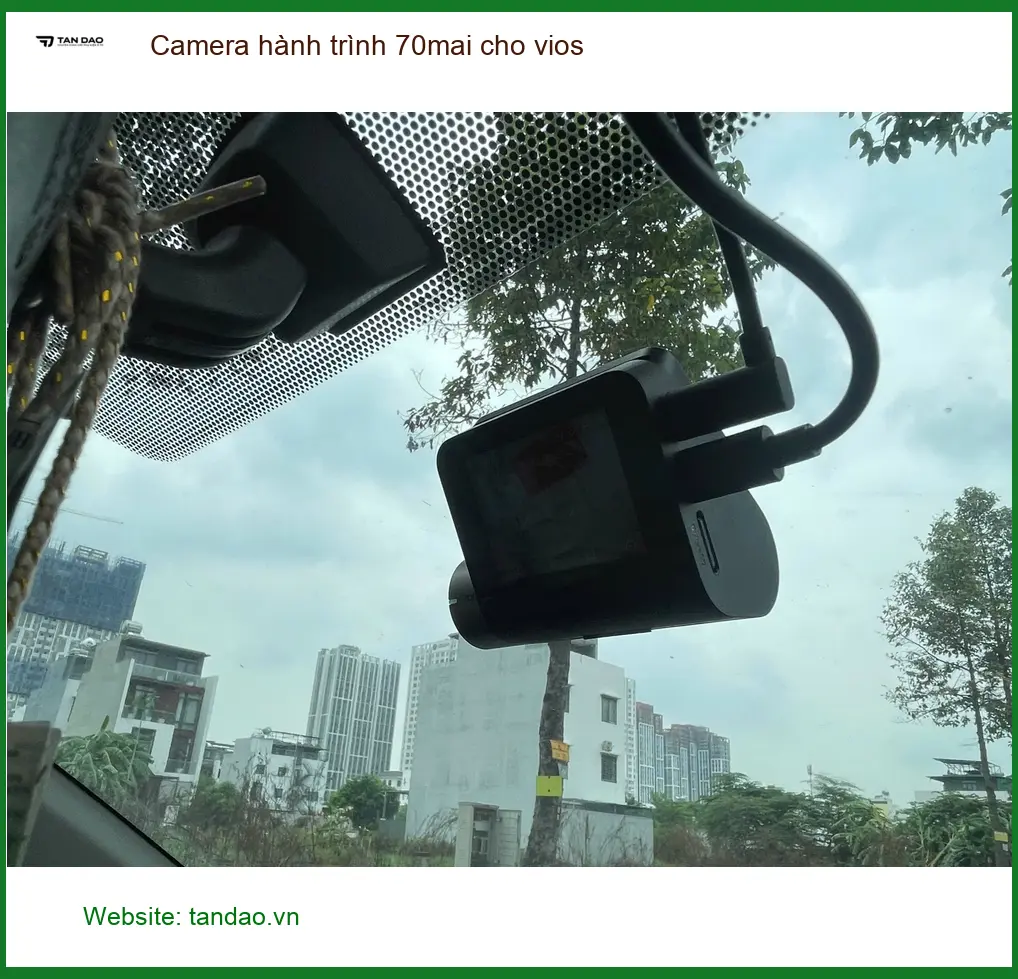 Chị Thảo lắp camera hành trình 70mai Vios Quận Tân Phú để an tâm lái xe ảnh thực tế 2