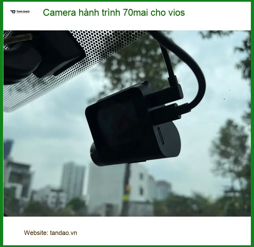 Chị Thảo lắp camera hành trình 70mai Vios Quận Tân Phú để an tâm lái xe ảnh thực tế 4