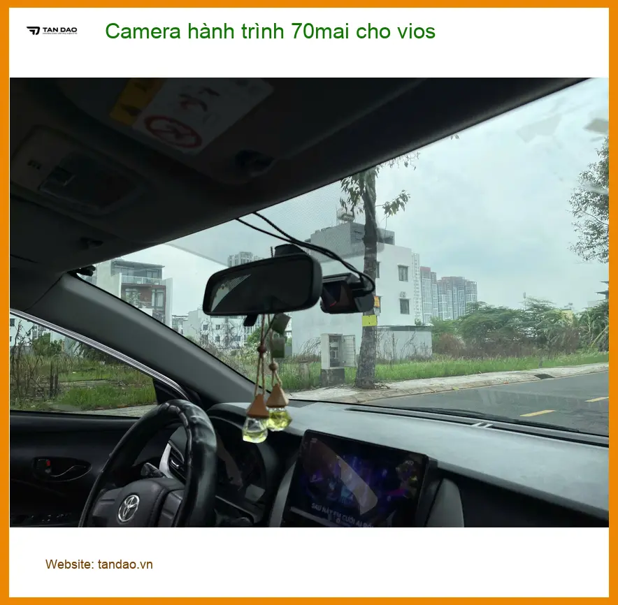 Anh Đức lắp Camera hành trình 70mai chính hãng cho Vios tại Bình Chánh ảnh thực tế 2