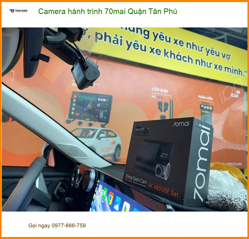 Địa Chỉ Lắp Camera Hành Trình Ô Tô 70mai Quận Tân Phú - Giá Tốt TPHCM ảnh thực tế 3