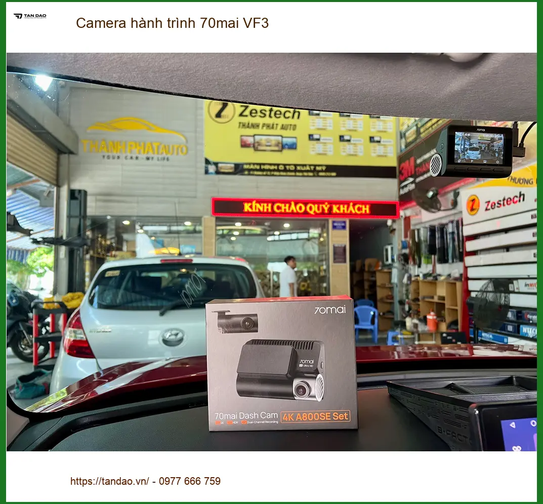 Chị Trúc Ly lắp Camera hành trình 70mai VF3 tại Nhà Bè để yên tâm khi đi làm về khuya ảnh thực tế 2
