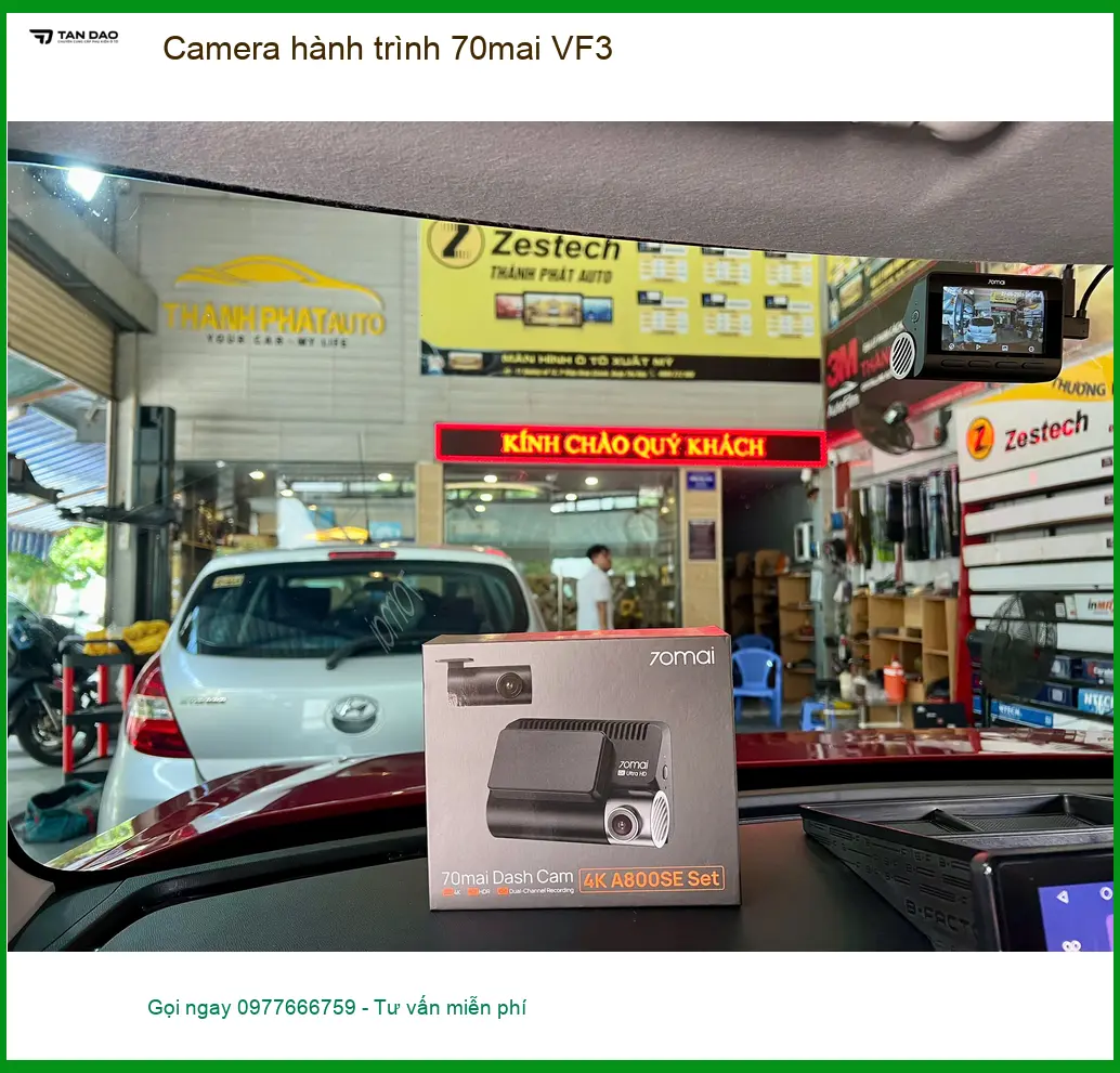 Anh Tú lắp Camera hành trình 70mai VF3 cho VF3 Quận Phú Nhuận an toàn