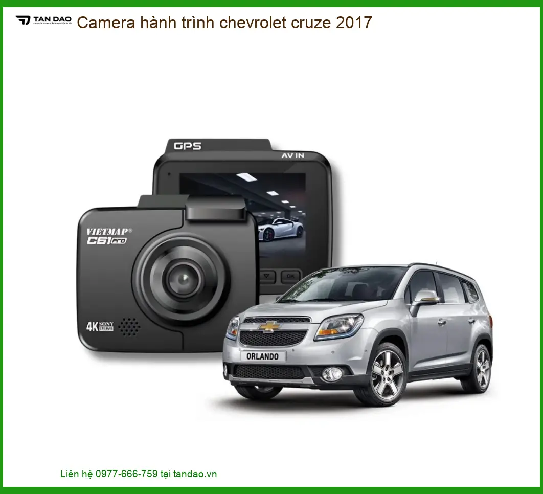 Camera Hành Trình Chevrolet Cruze 2017 - Trung Tâm Gắn Uy Tín TPHCM